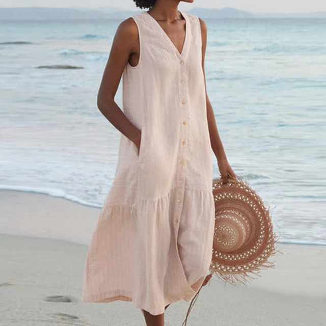 Celeste - Šaty s V-výstřihem