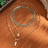 Retro Bohemian Pendant Necklace