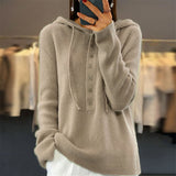 Jednobarevná mikina s kapucí" could be rewritten as "Jednobarevná kapucínová mikina.