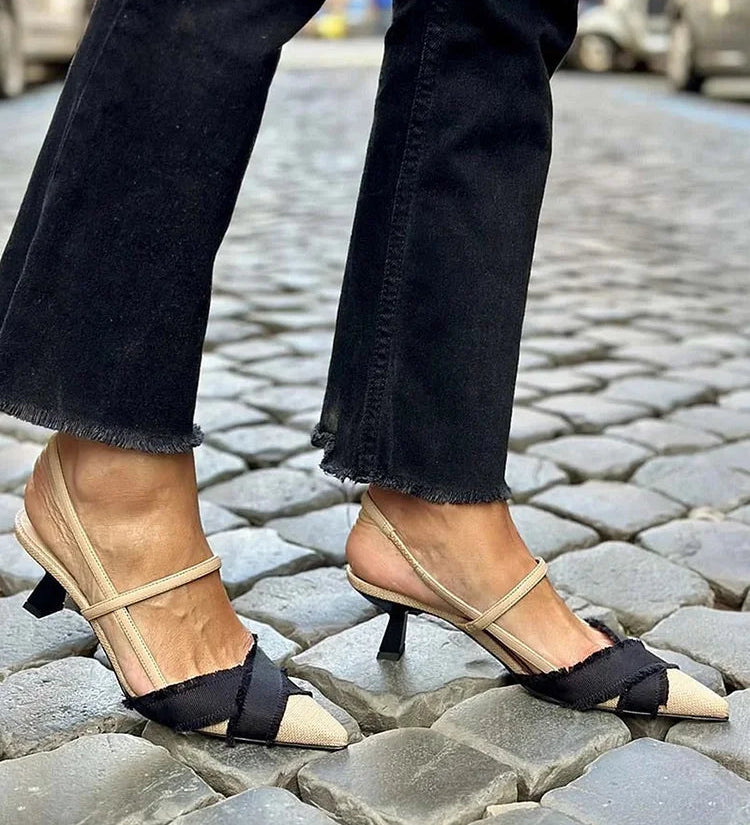 Florette - Stylové slingback boty