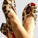 Louison - Sandály s leopardím designem
