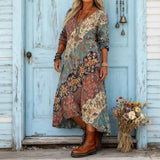 Maria - Vintage-Inspired Long Sleeve Casual Dress
