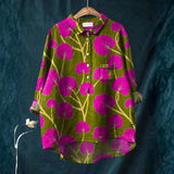 Sofia - Vintage Casual Shirt with Floral Print