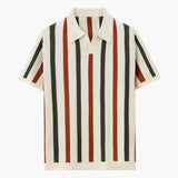 Resort Knit Stripe Polo Shirt