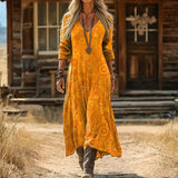 Maria - Vintage Inspired Casual Dress with Long Sleeves