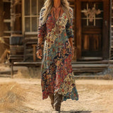 Maria - Vintage-Inspired Long Sleeve Casual Dress
