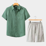 Letní Set s Krátkým Rukávem Dolce Vita - Zelená/Beige