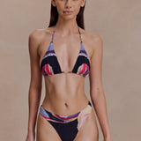 Brianna Trojúhelníkový Bikini Top - Vícebarevná Fluidní Reverie
