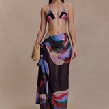 Evie Chiffon Sarong - Barevný Sen s Plynulými Vrstvami