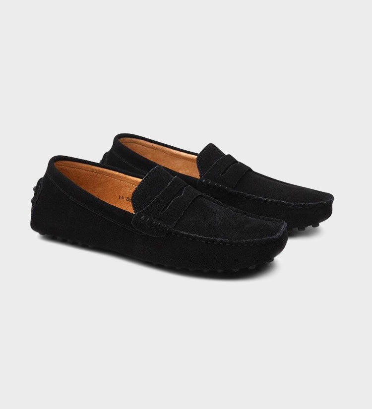Semišové lodní loafers
