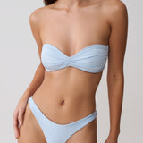 BRIAR Bezramínkový Bikini Set - Světle Modrá