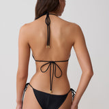 BLOSSOM Classic Triangle Bikini Top - Black