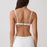 Frost Mini Bikini Šortky - Texturovaná Bílá Látka
