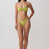 Zelený bezramínkový bikini Briar