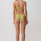 Zelený bezramínkový bikini Briar