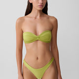 Zelený bezramínkový bikini Briar