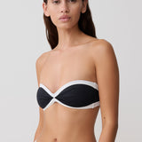 Bezramínkový bikiny set BRIAR - Černá a Bílá