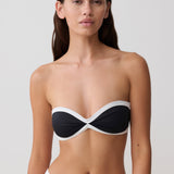 Bezramínkový bikiny set BRIAR - Černá a Bílá