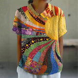Mel - Patchwork Sunburst Shirt