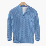 TAEBAEK Zipped Cable Sweater