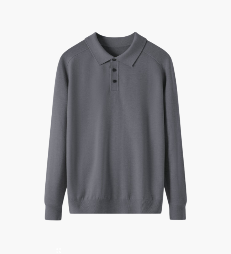 100% Prémiová Vlněná Polo Košile