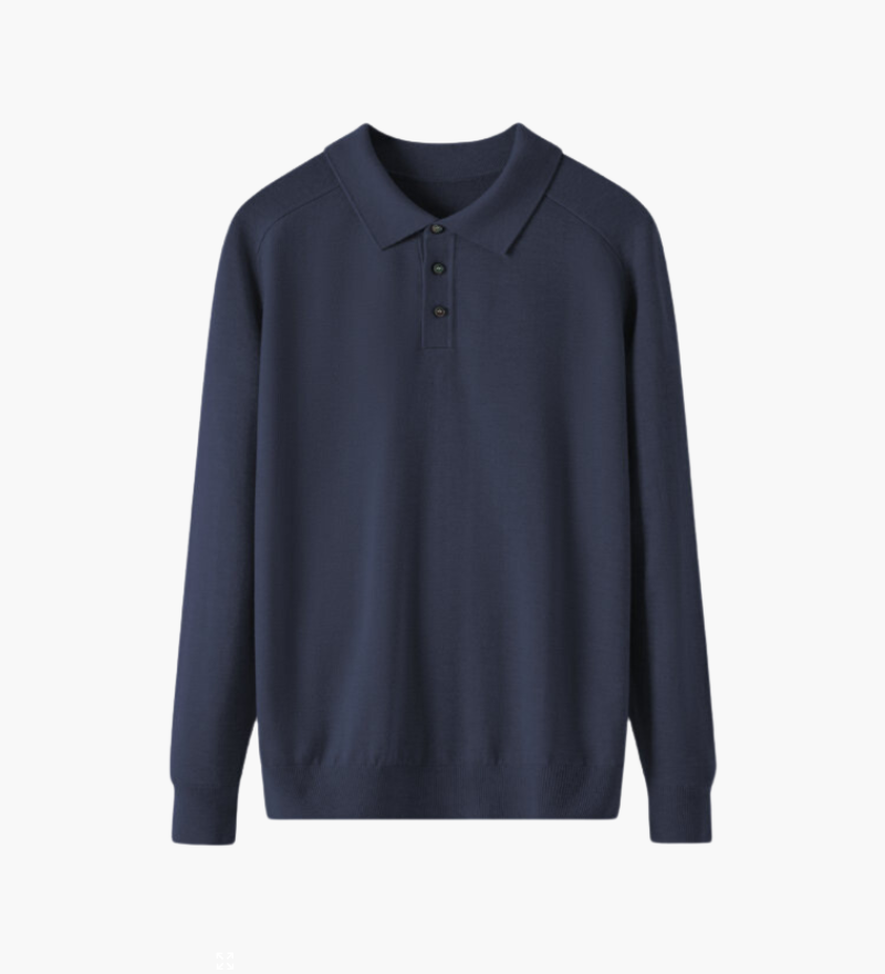 100% Prémiová Vlněná Polo Košile