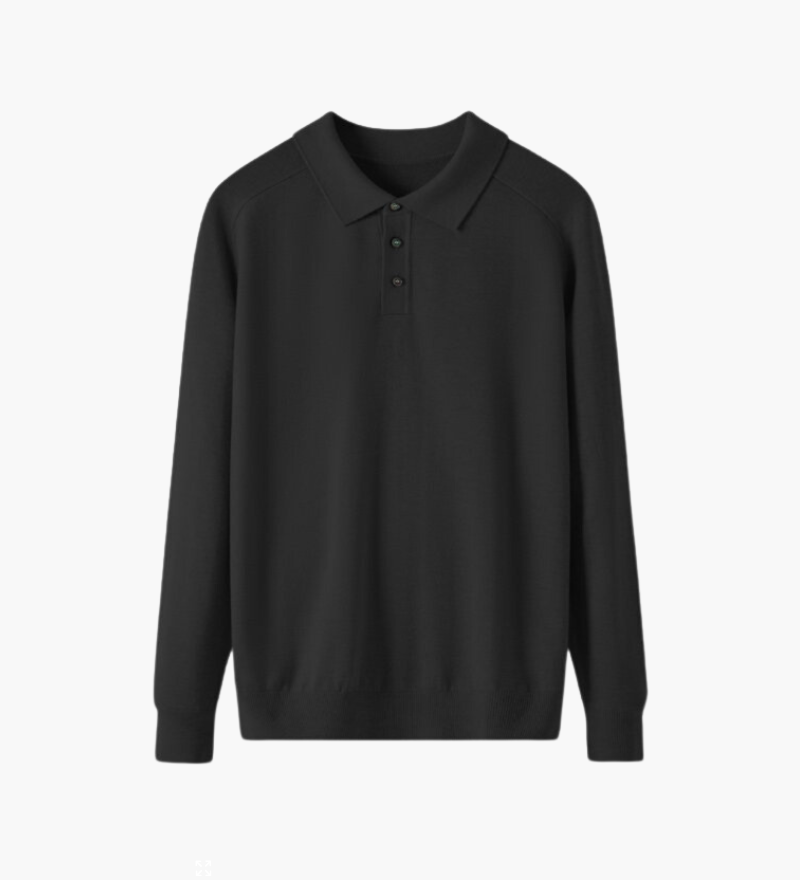100% Prémiová Vlněná Polo Košile