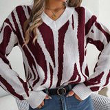 Svetr s barevnými bloky