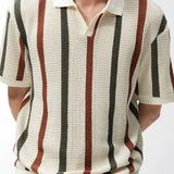 Resort Knit Stripe Polo Shirt
