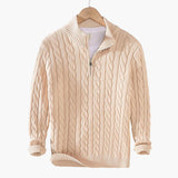 TAEBAEK Zipped Cable Sweater