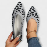 Paula - Leopardí vzorované krajkové slip-on boty