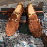 Harry Suede Loafers with Horsebit Detail