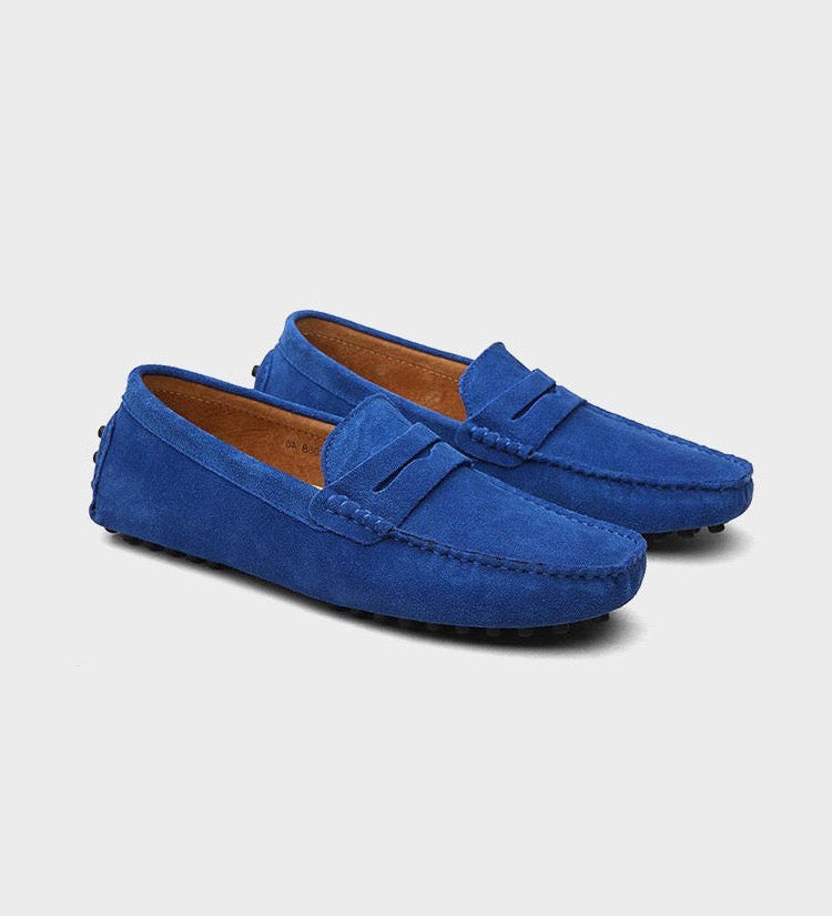 Semišové lodní loafers