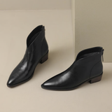 Camila - Elegantní kotníkové boty s nízkým podpatkem