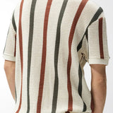 Resort Knit Stripe Polo Shirt