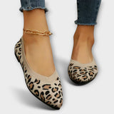 Paula - Leopardí vzorované krajkové slip-on boty