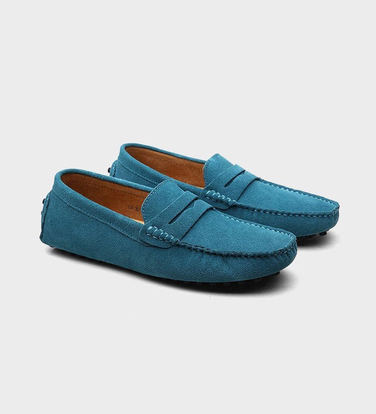 Semišové lodní loafers
