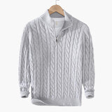 TAEBAEK Zipped Cable Sweater