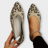 Paula - Leopardí vzorované krajkové slip-on boty