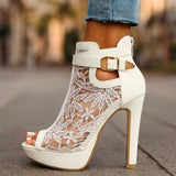 Liliana - Lacy Heels