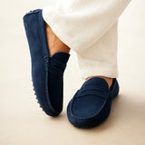Semišové lodní loafers