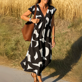 Magda - V-krční fluidní šaty