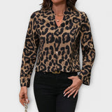 Catarina - Ležérní leopardí blůza