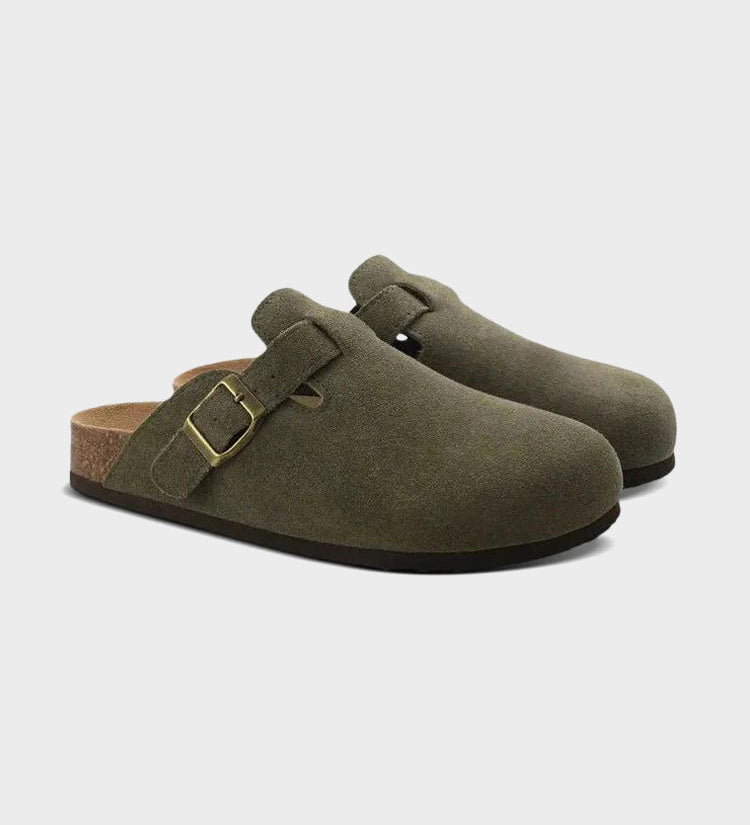 ST. BARTH Suede Clogs