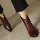 Camila - Elegantní kotníkové boty s nízkým podpatkem