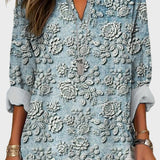 Blue Dusk Bloom Blouse