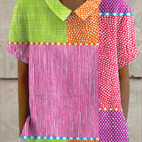 Zara - Patchwork Barevná Košile