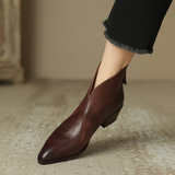 Camila - Elegantní kotníkové boty s nízkým podpatkem