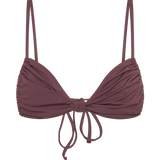 Rosmunda Ruffled Bikini - Chocolate Color
