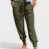 Felicidade - Leopard Print Wide-Leg Trousers